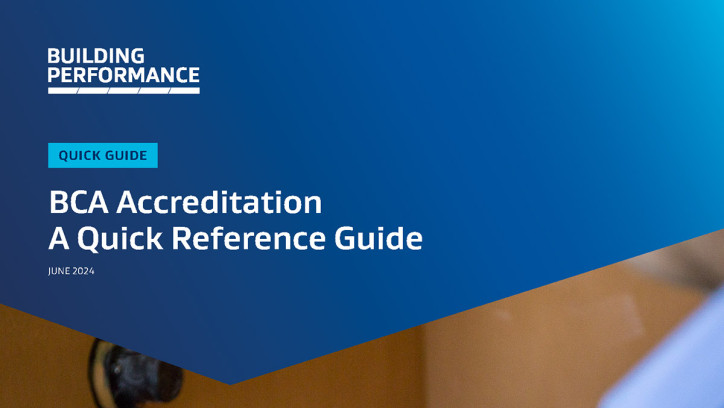 Cover of BCA Accreditation: a quick reference guide